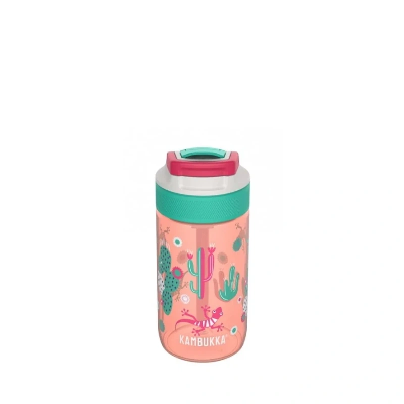 Picture of KAMBUKKA LAGOON Cactus Gekko műanyag kulacs szívószállal - 400 ml 
