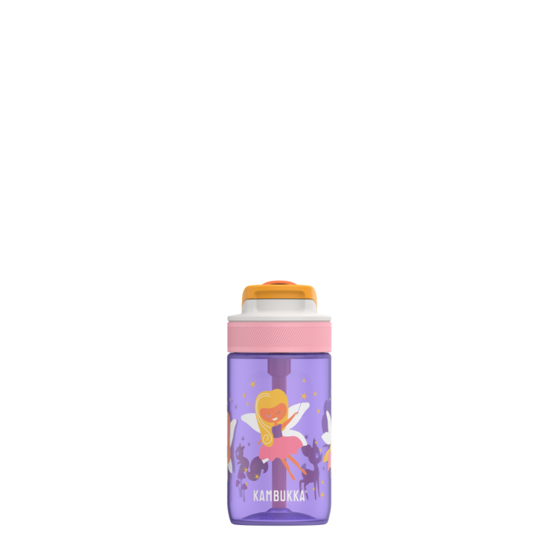 Picture of KAMBUKKA LAGOON Fairy Wood műanyag kulacs szívószállal - 400 ml 
