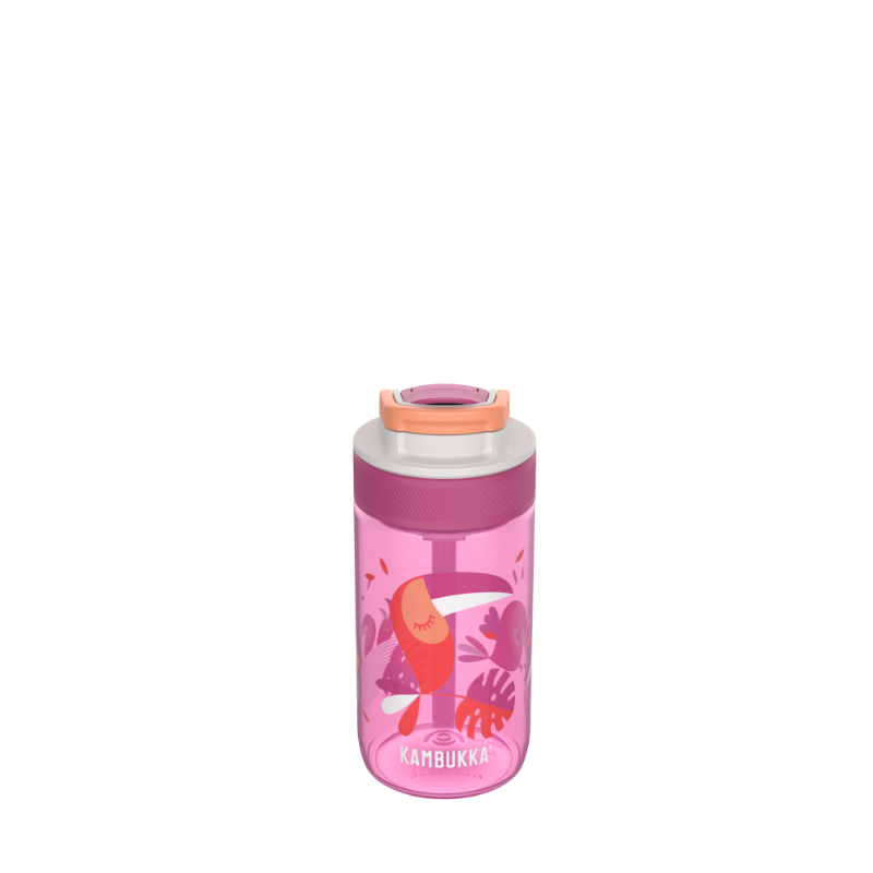 Picture of KAMBUKKA LAGOON Toekan Love műanyag kulacs szívószállal - 400 ml 
